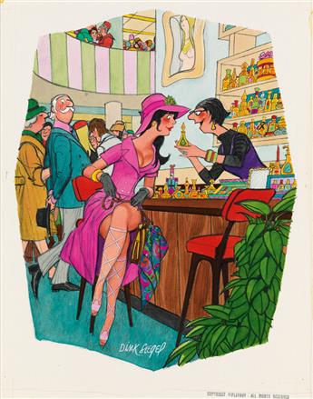 (CARTOONS / PLAYBOY) LEO DINK SIEGEL. This perfume is so powerful we are not allowed to sell it without the pill.